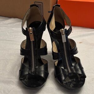 Michael Kors Black Zippered Heels
